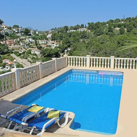 Encantadora En Moraira Con Piscina Privada Y Aire Acondicionado, Cerca De La Playa - Hisp-216-216 * Teulada