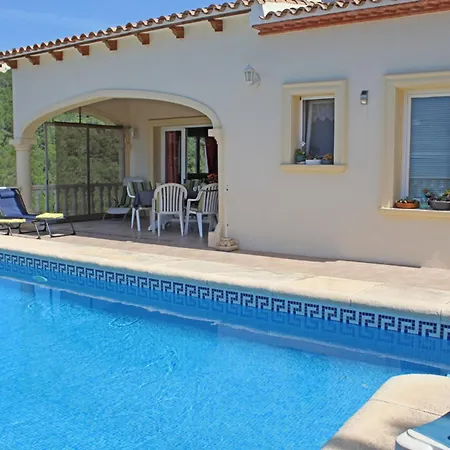 Villa Encantadora En Moraira Con Piscina Privada Y Aire Acondicionado, Cerca De La Playa - Hisp-216-216 *