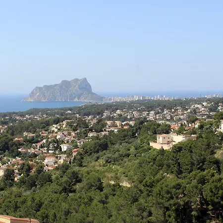 Encantadora En Moraira Con Piscina Privada Y Aire Acondicionado, Cerca De La Playa - Hisp-216-216 *